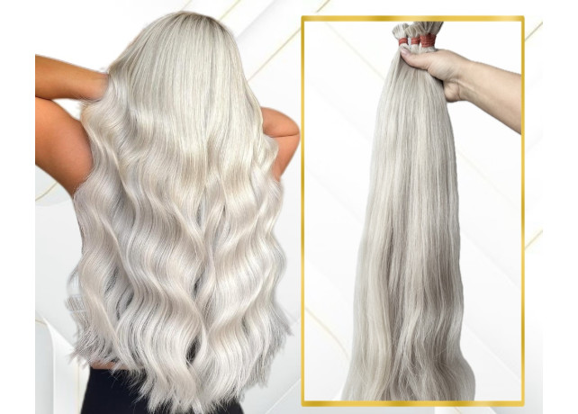 Extensii Cheratina Russian Hair Ice Blond